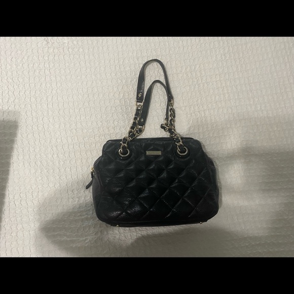 💥HP💥Kate Spade Black Quilted Handbag - Picture 2 of 8